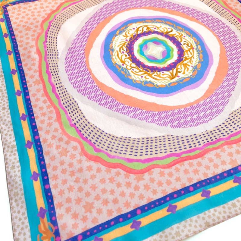 Thumbnail of Sea Life Cotton Square Scarf image