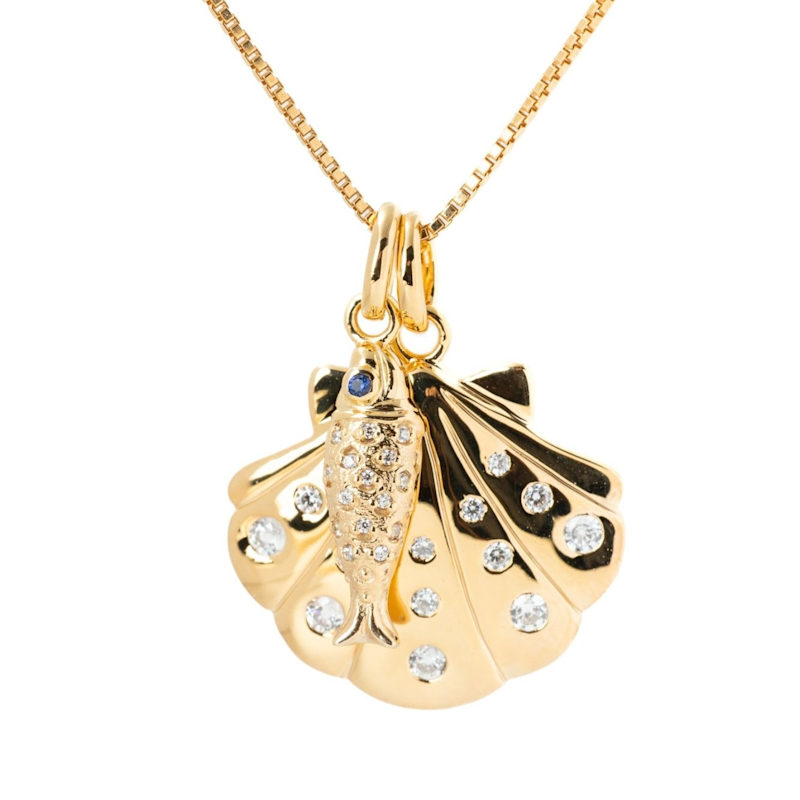Thumbnail of Gemstone Sardine Charm image