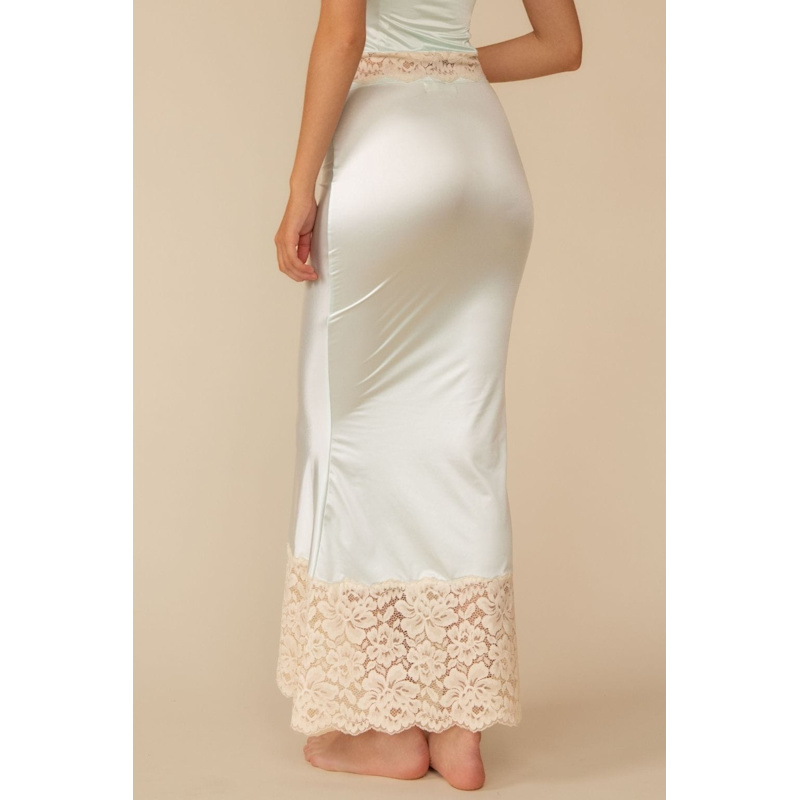 Seafoam Silkie Natalia Skirt W Lace | Montce Swim | Wolf & Badger