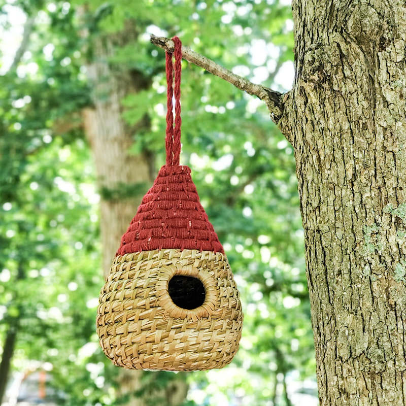 Thumbnail of Seagrass Birdhouse - Dewdrop image