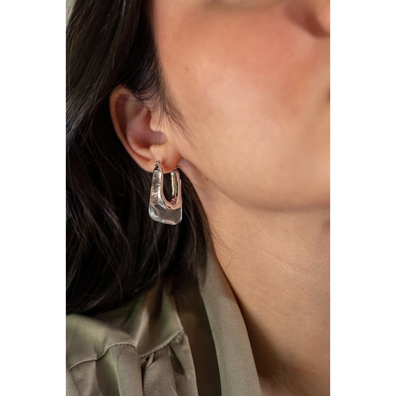 Thumbnail of See Through Hoops Silver image