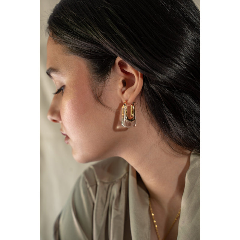 Thumbnail of See Through Hoops Gold image