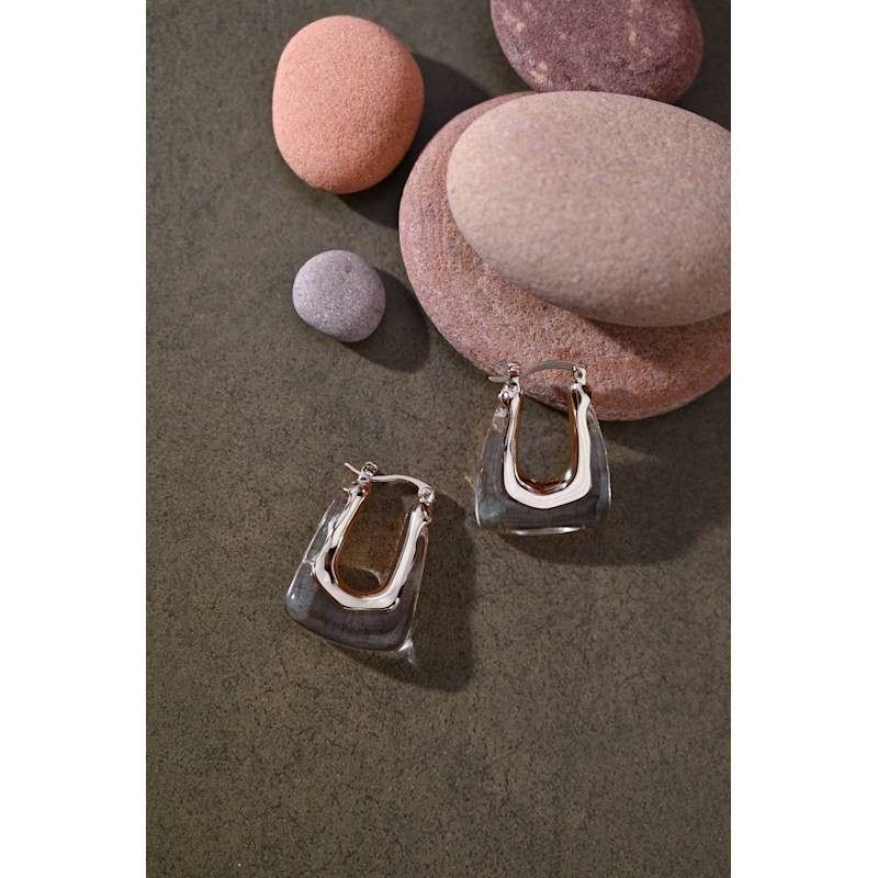 Thumbnail of See Through Hoops Silver image