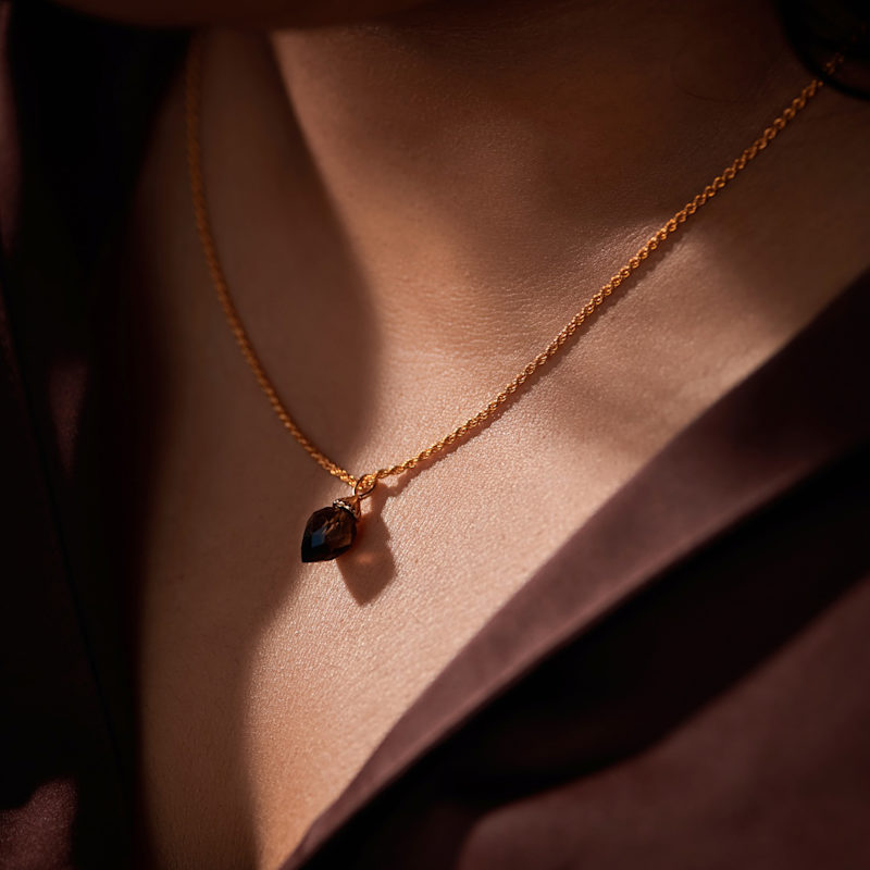 Thumbnail of Sekhem Gold Vermeil Smoky Quartz Necklace image
