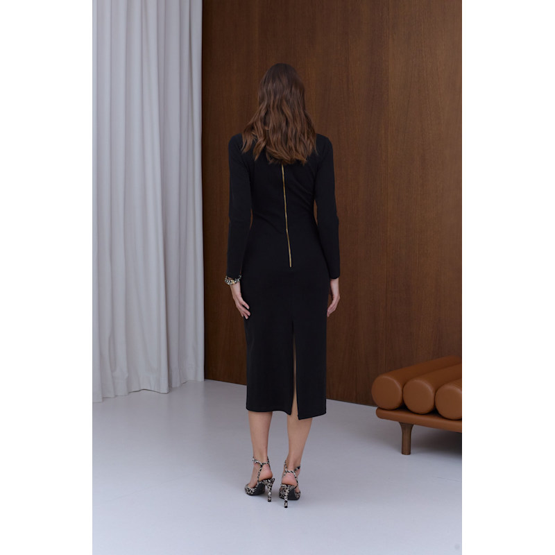 knee length dresses for ladies Selma Midi Crepe Dress main image 1