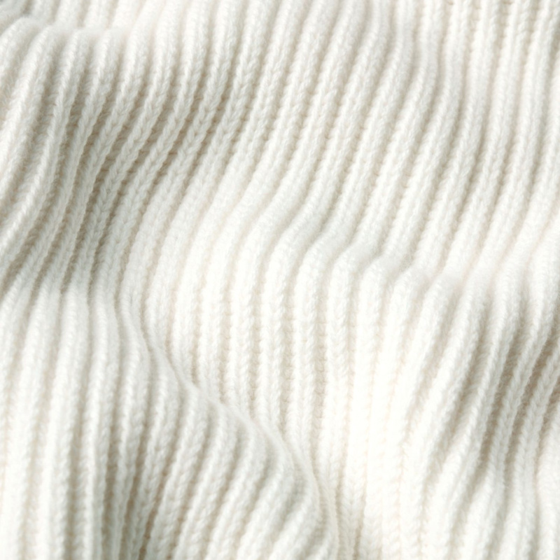 Thumbnail of Sentry Half Zip Cashmere Wool Slim Fit Sweater Heavyweight - Ecru image