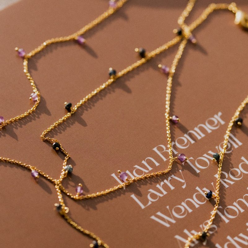 Thumbnail of September Birthstone Necklace- Sapphire image