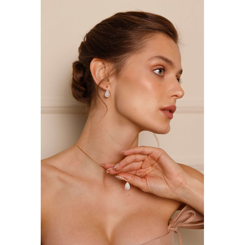 Thumbnail of September Moonstone Earrings image