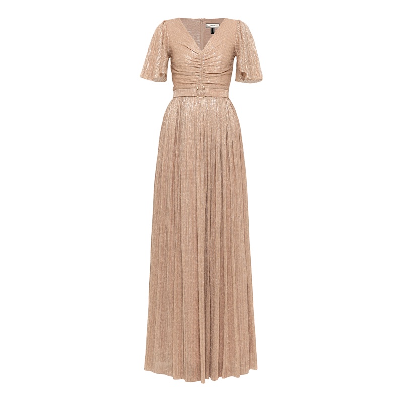 Thumbnail of Sequin-Applique Maxi Dress Nude image