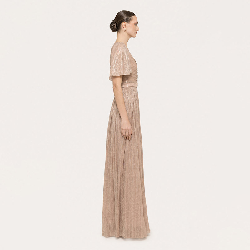 Thumbnail of Sequin-Applique Maxi Dress Nude image
