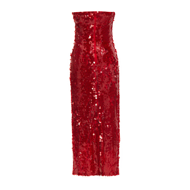 strapless open back dress Yvonne main image 0