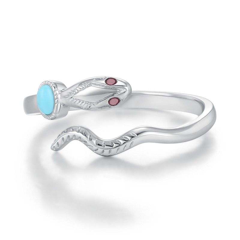 Thumbnail of Serpentine Ring White Gold Vermeil image