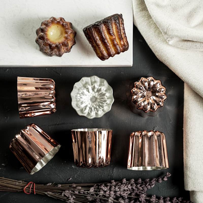 Thumbnail of Set Of Six Handcrafted Copper Canele Molds image