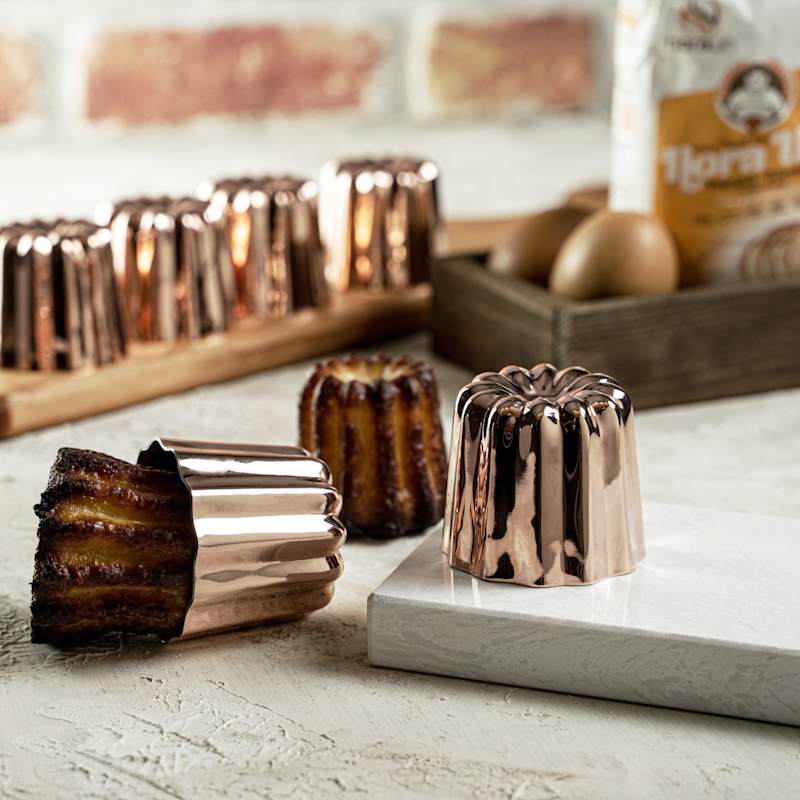 Thumbnail of Set Of Six Handcrafted Copper Canele Molds image