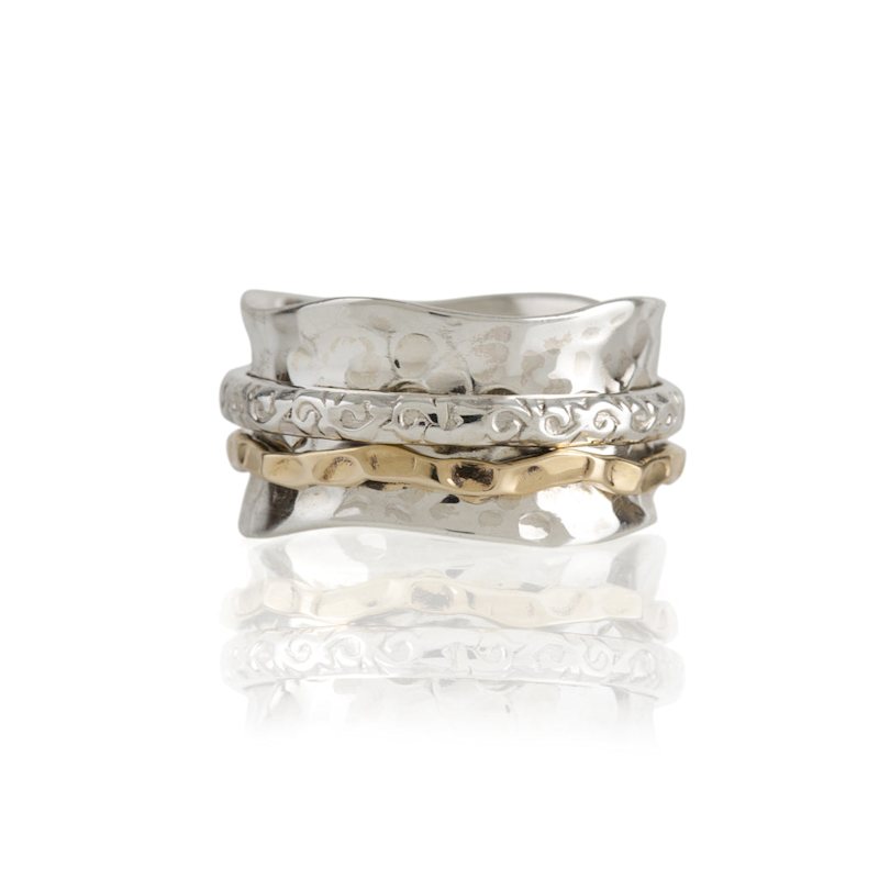 Thumbnail of Aura Magic Silver Spinning Ring & Bangle Gift Set image