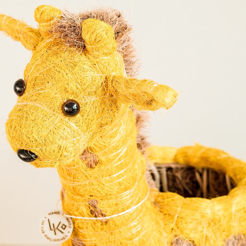 Thumbnail of Coco Coir Animal Planter Giraffe image
