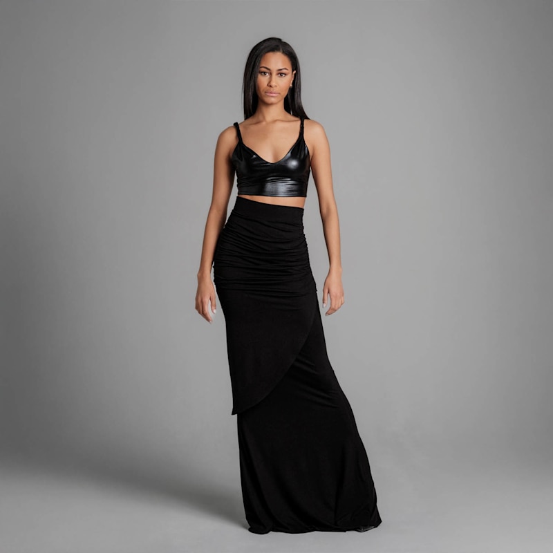 Thumbnail of Shaye Ruffled High-Waist Skirt – Sculpting & Adjustable Floor-Length image