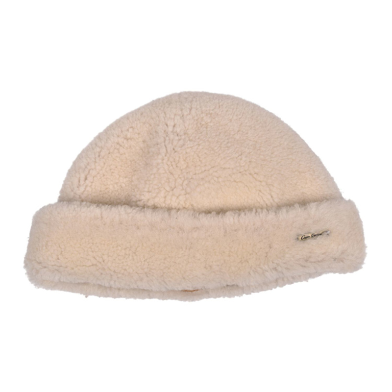 Thumbnail of Sheepskin Hat Cream Beanie - Bailey image
