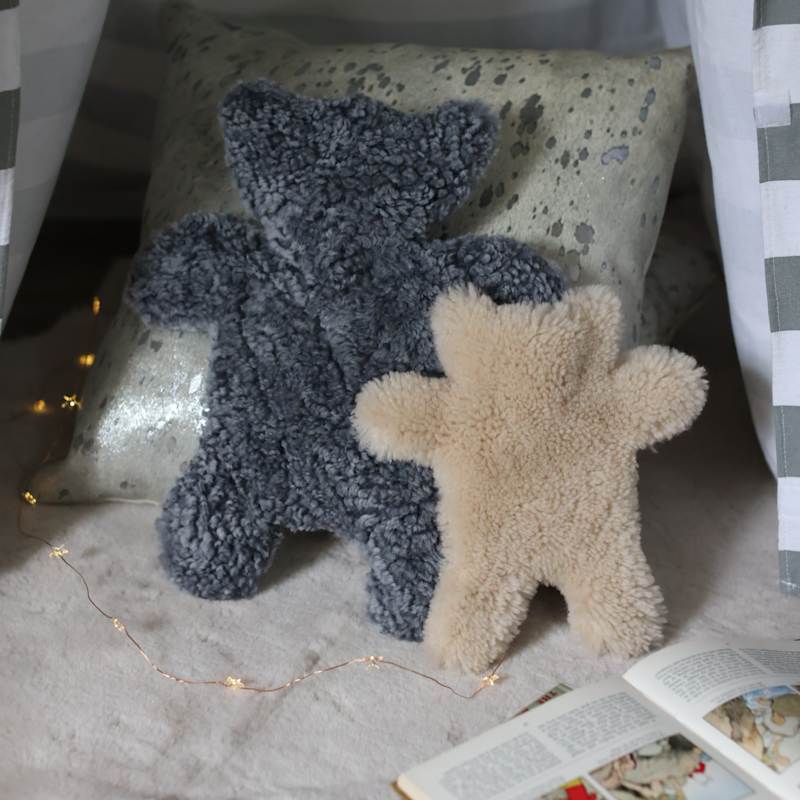 Thumbnail of Sheepskin Hot Water Bottle Cover Flat Eric Jr. - Swedish Moonlight image