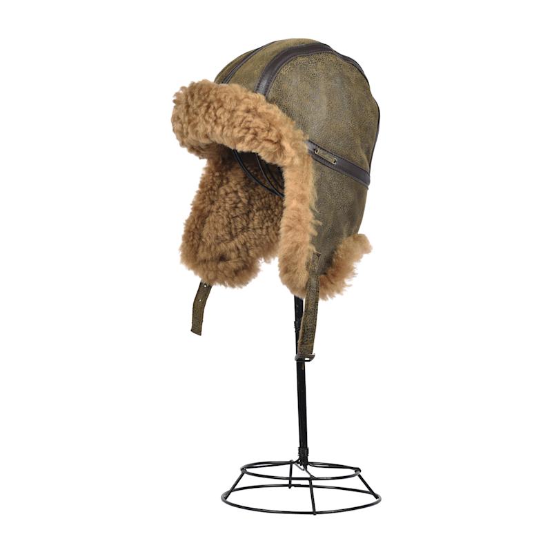 Sheepskin Trapper Hat Antique Brown | Aviator By Owen Barry | Owen