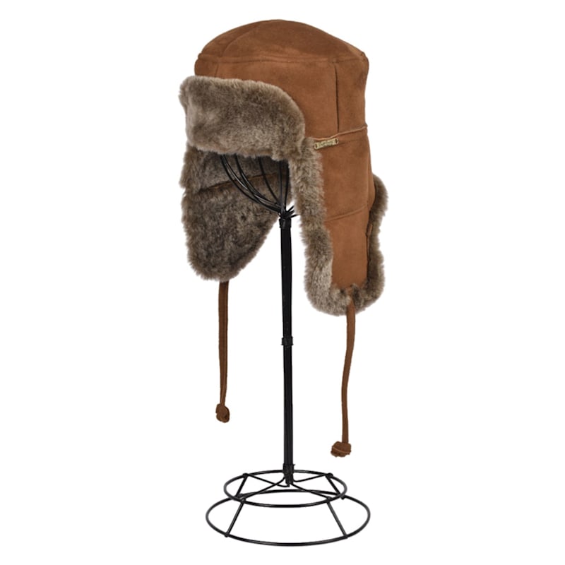 Thumbnail of Sheepskin Trapper Hat Ottoman Tan Garth image