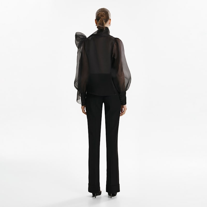 Thumbnail of Sheer Black Organza Blouse image