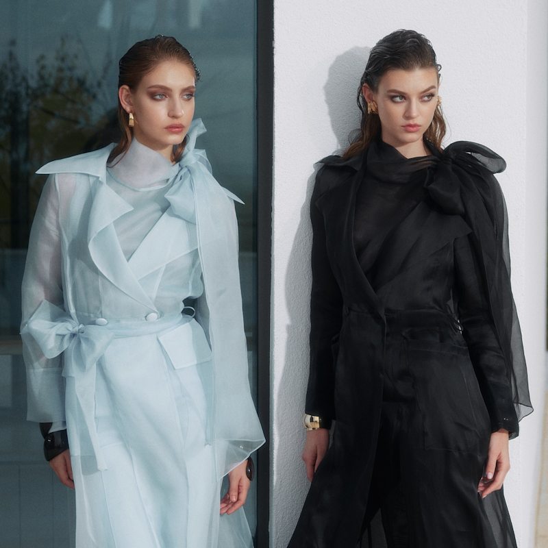 Thumbnail of Sheer Black Organza Blouse image