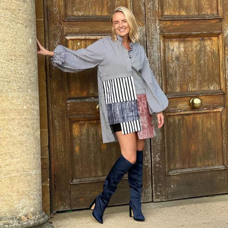 Thumbnail of Shero Tunic - Black And White Stripes image