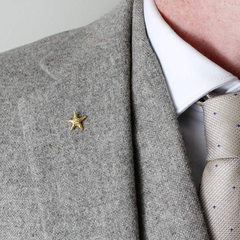 Thumbnail of Starfish Lapel Pin – Silver image