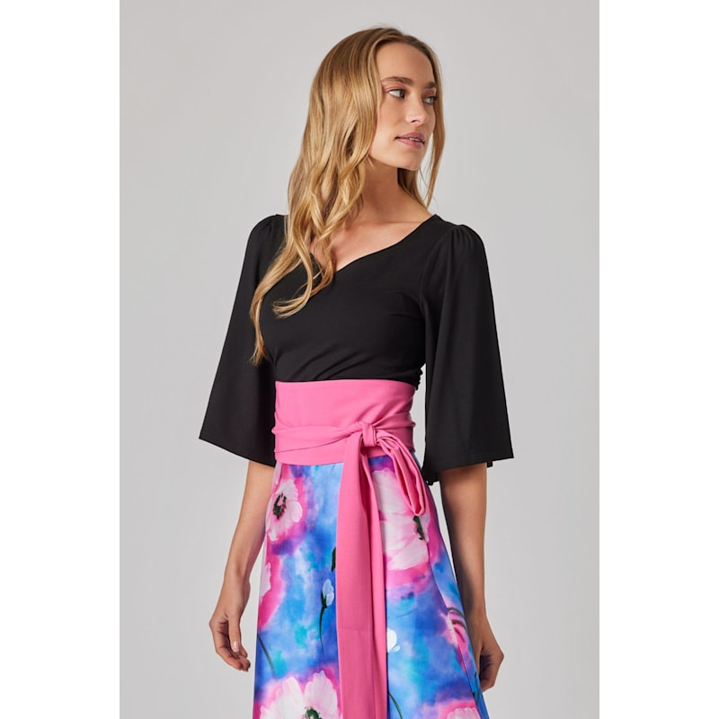 Thumbnail of Sweetheart Neckline Top In Black image