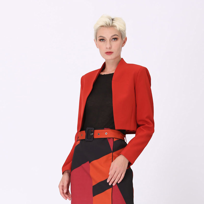Thumbnail of Short Bolero Jacket - Red image
