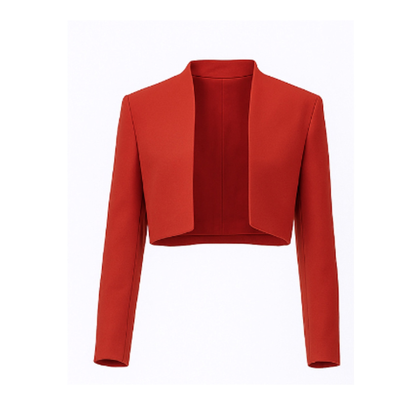 Women's Short Bolero Jacket - Red | Extra Small | Smart and Joy