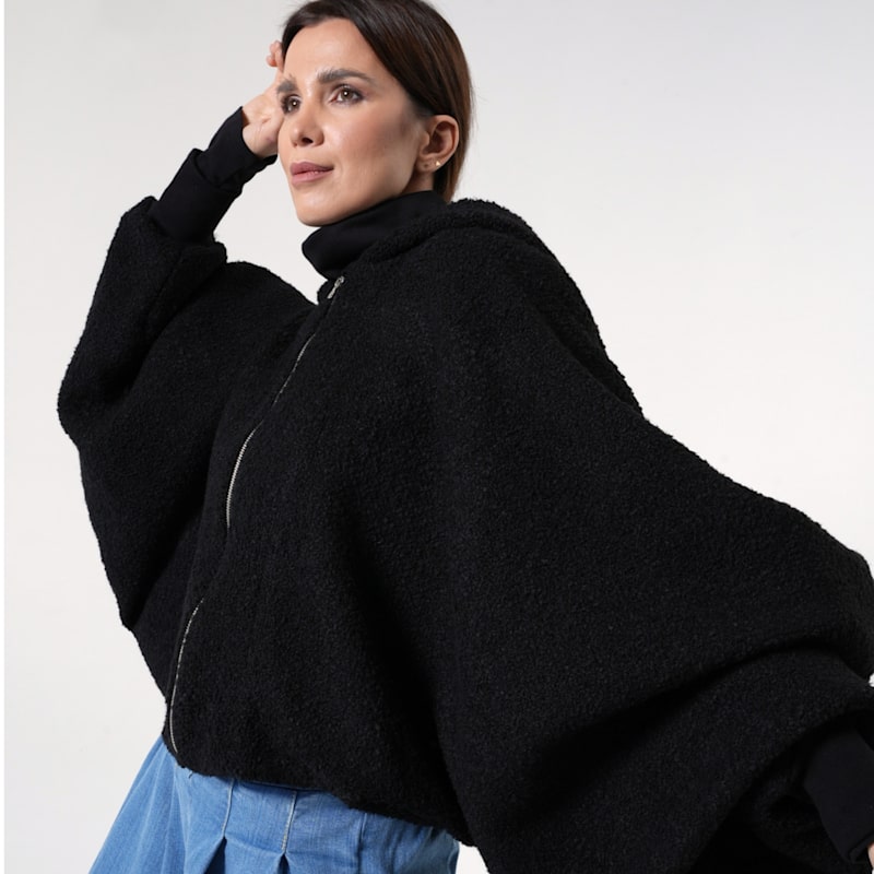 Thumbnail of Short Bouclé Jacket In Black image