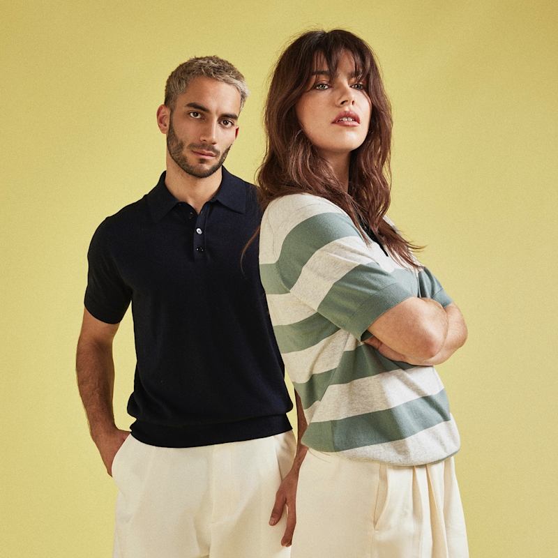 Thumbnail of Short Sleeve Rugby Stripe Polo Shirt - Stripe image