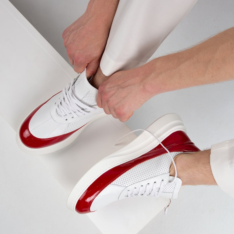 Thumbnail of Showman Men's Sneaker In Adrenaline Red image