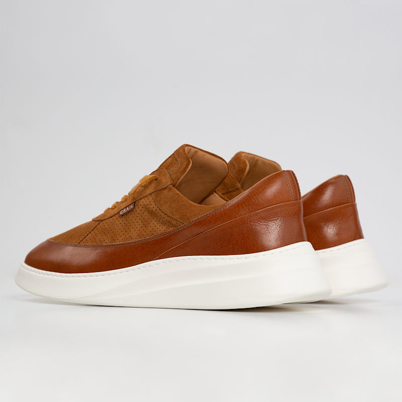 Thumbnail of Showman Men's Sneaker In Cognac image