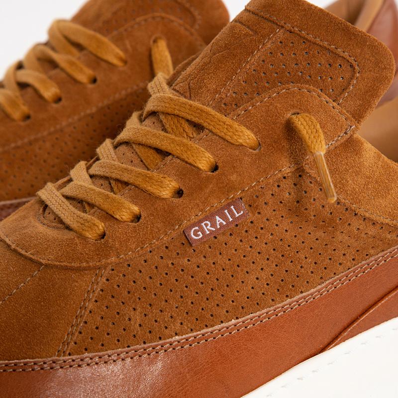 Thumbnail of Showman Men's Sneaker In Cognac image
