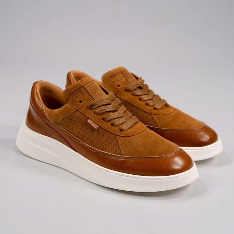 Thumbnail of Showman Men's Sneaker In Cognac image