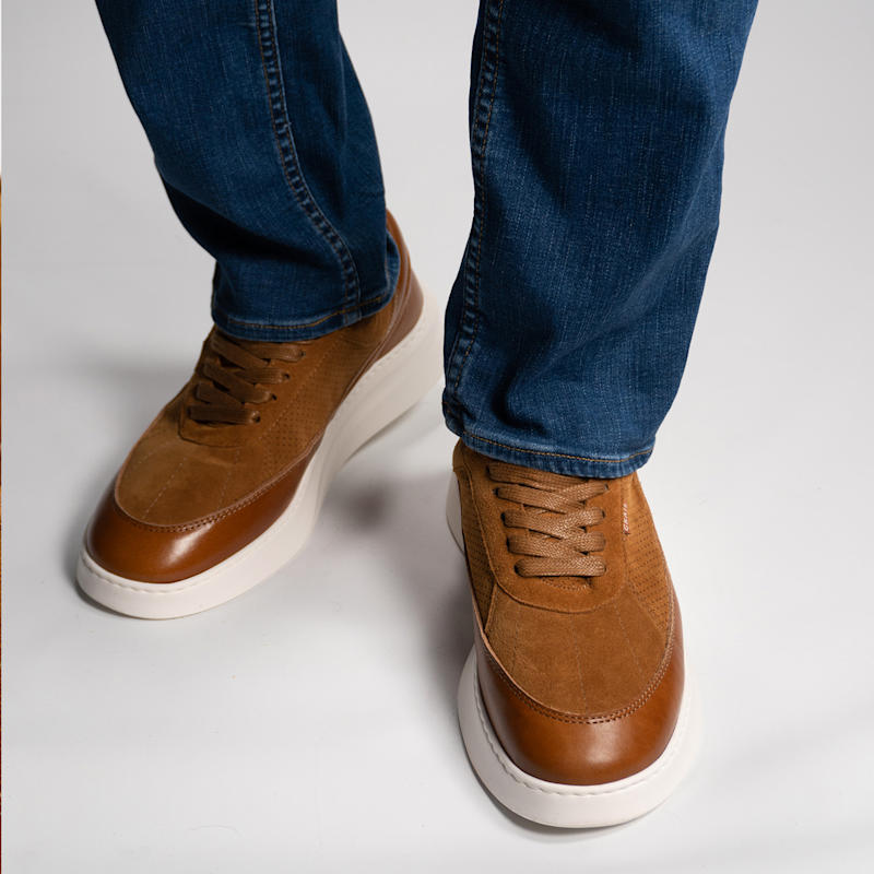Thumbnail of Showman Men's Sneaker In Cognac image