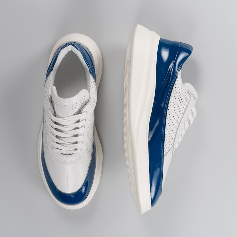 Thumbnail of Showman Men's Sneaker In Sea Blue image