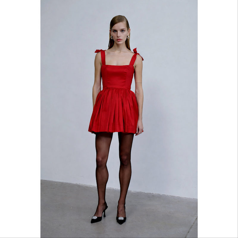 Thumbnail of Sibby Mini Dress In Rouge image