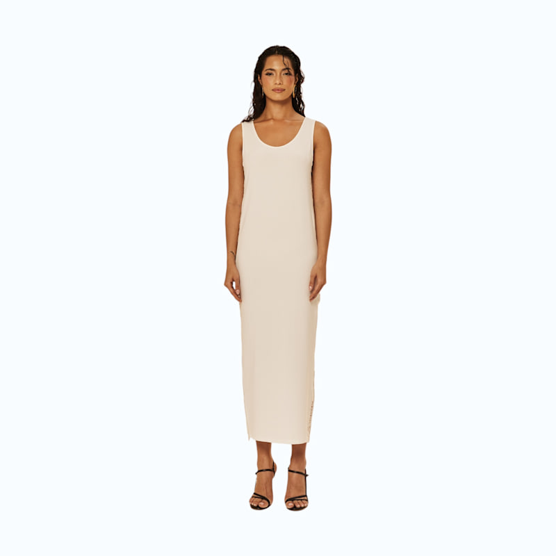 Thumbnail of Side Fringe Dress In White image