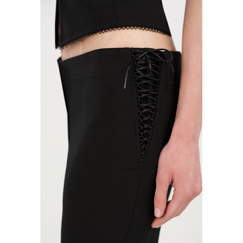 Thumbnail of Side-Tie Low-Rise Slim Fit Trousers image