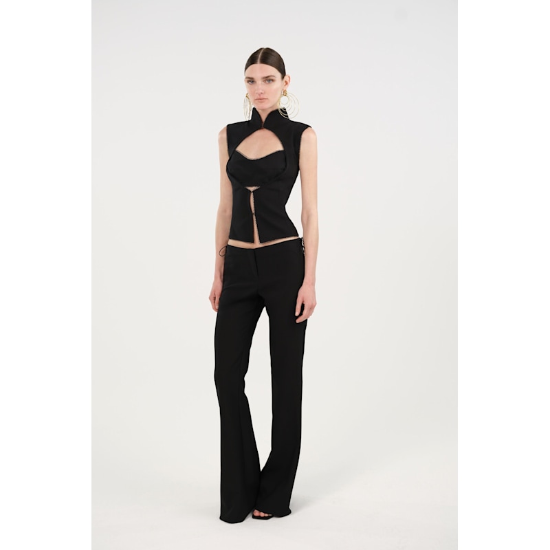 Thumbnail of Side-Tie Low-Rise Slim Fit Trousers image