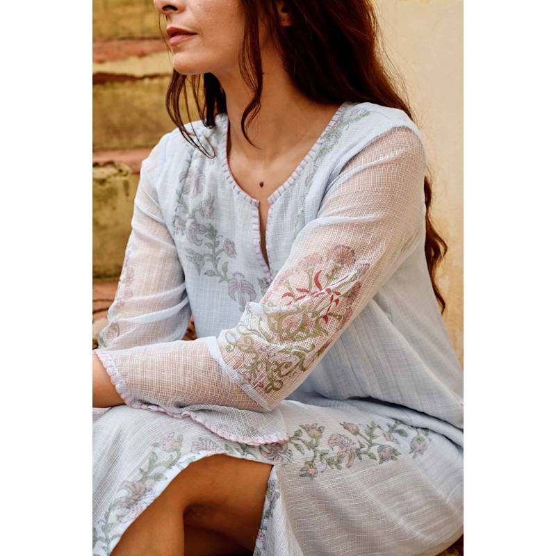 Thumbnail of Siena Kurta Dress - Blue image