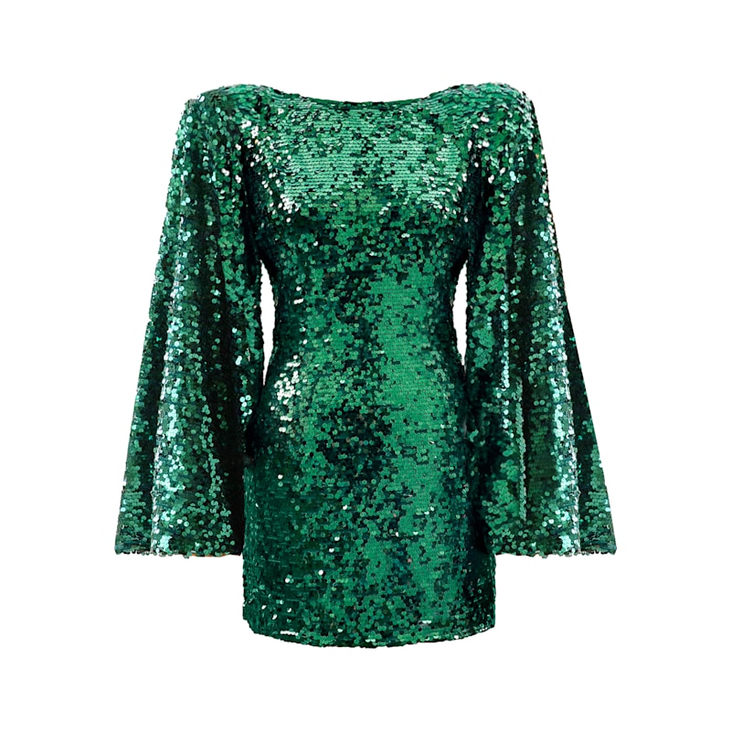 Thumbnail of Sienna Open Back Cocktail Party Dress Mini In Absinth Green image