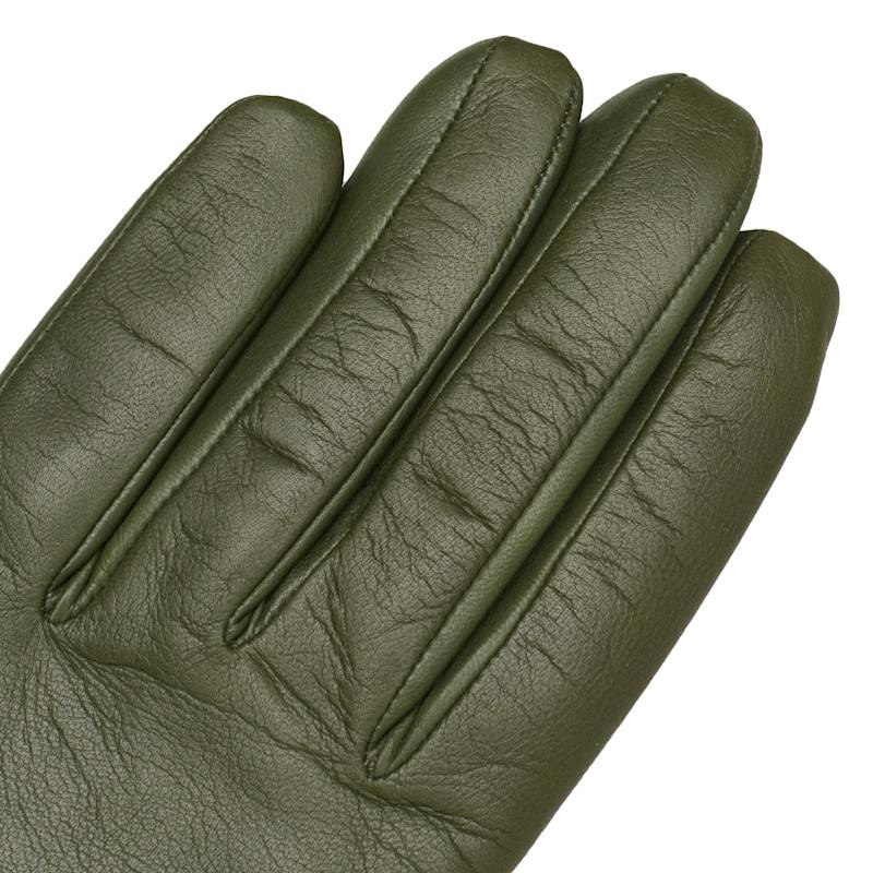 Thumbnail of Sienna - Women's Minimalist Leather Gloves In Verde image