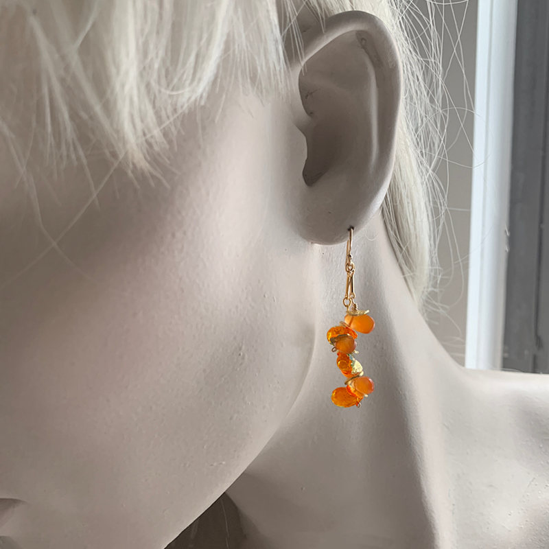 Thumbnail of Signature Gold Carnelian Earrings image
