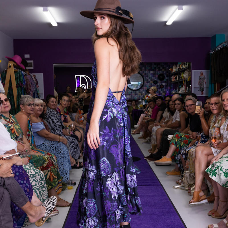 Silk Ajna Halter Dress | Dijo Clothing | Wolf & Badger