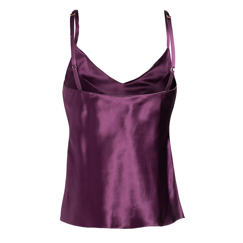 Silk Camisole In Plum | Je Mérite (I Deserve) | Wolf & Badger